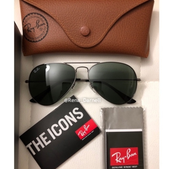 RayBan Aviator RB3025 Black New - Picture 3 of 12